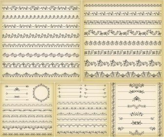 Floral borders templates