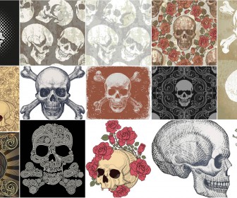 Halloween skull templates