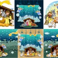 Illustration of the birth of Jesus