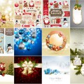 Merry Christmas backgrounds and banners