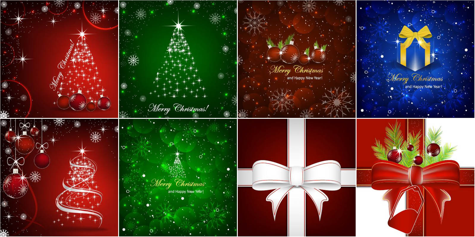 New Year and Christmas backgrounds, Christmas tree backgrounds
