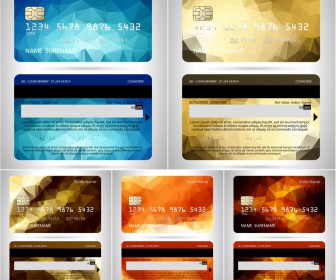 Realistic credit cards templates