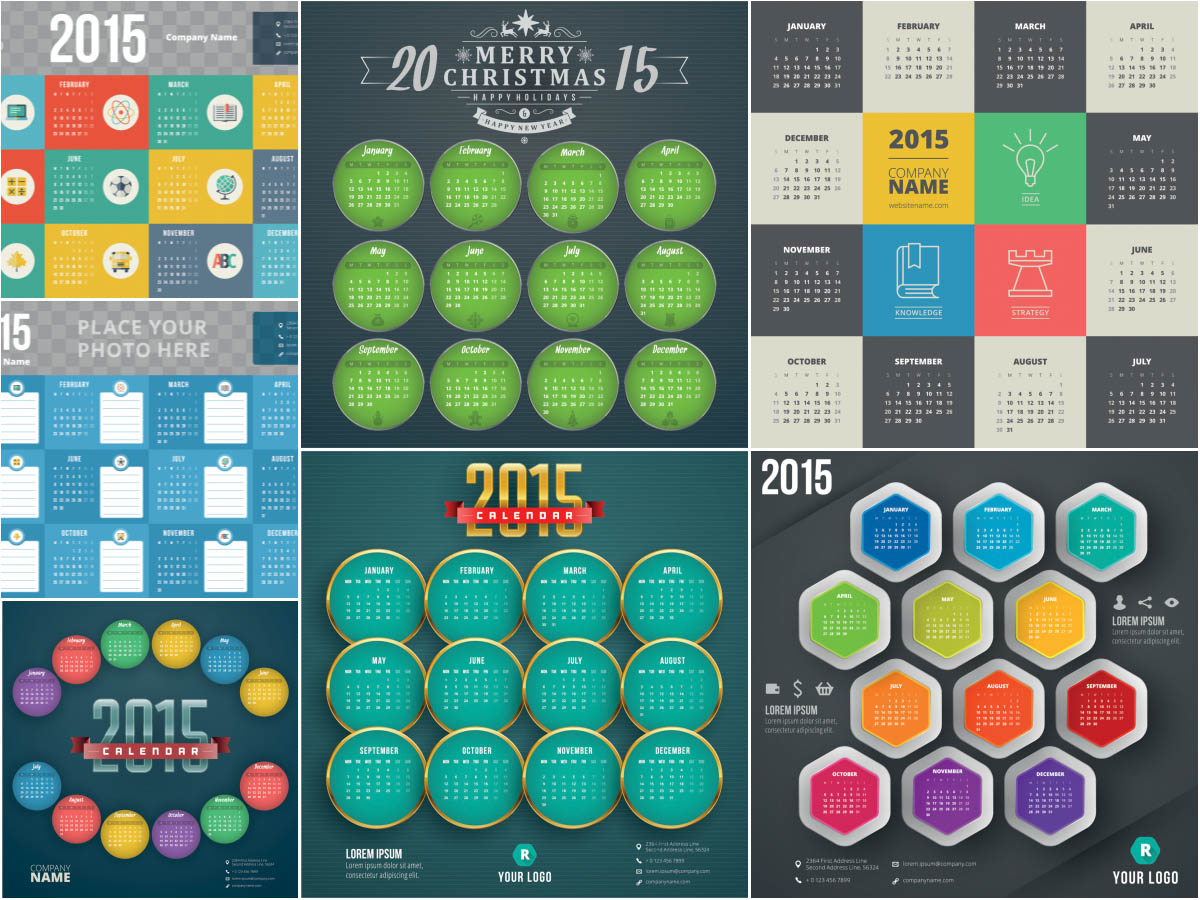 Trendy and stylish calendars for 2015