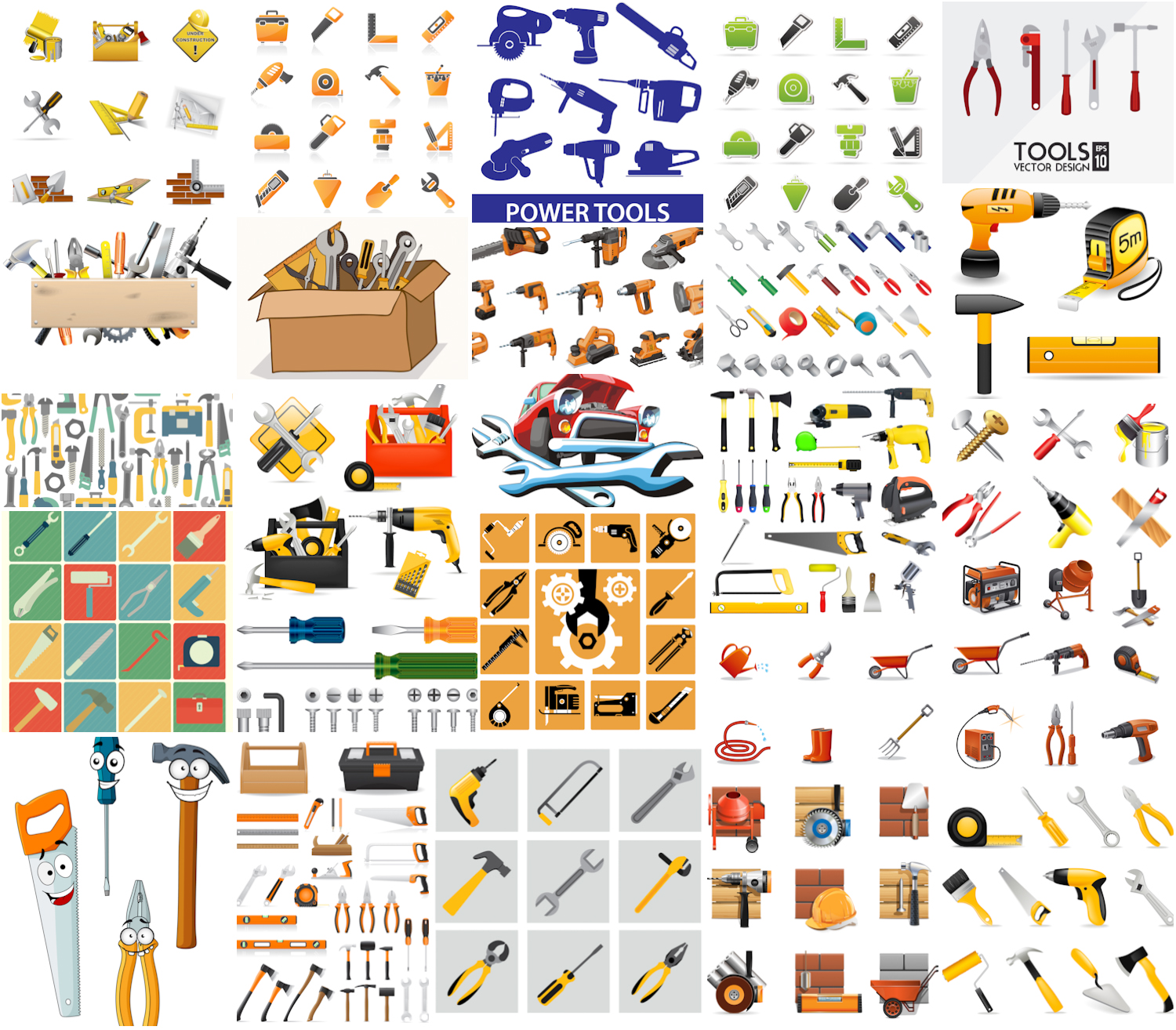Various Hand tools and electric tools