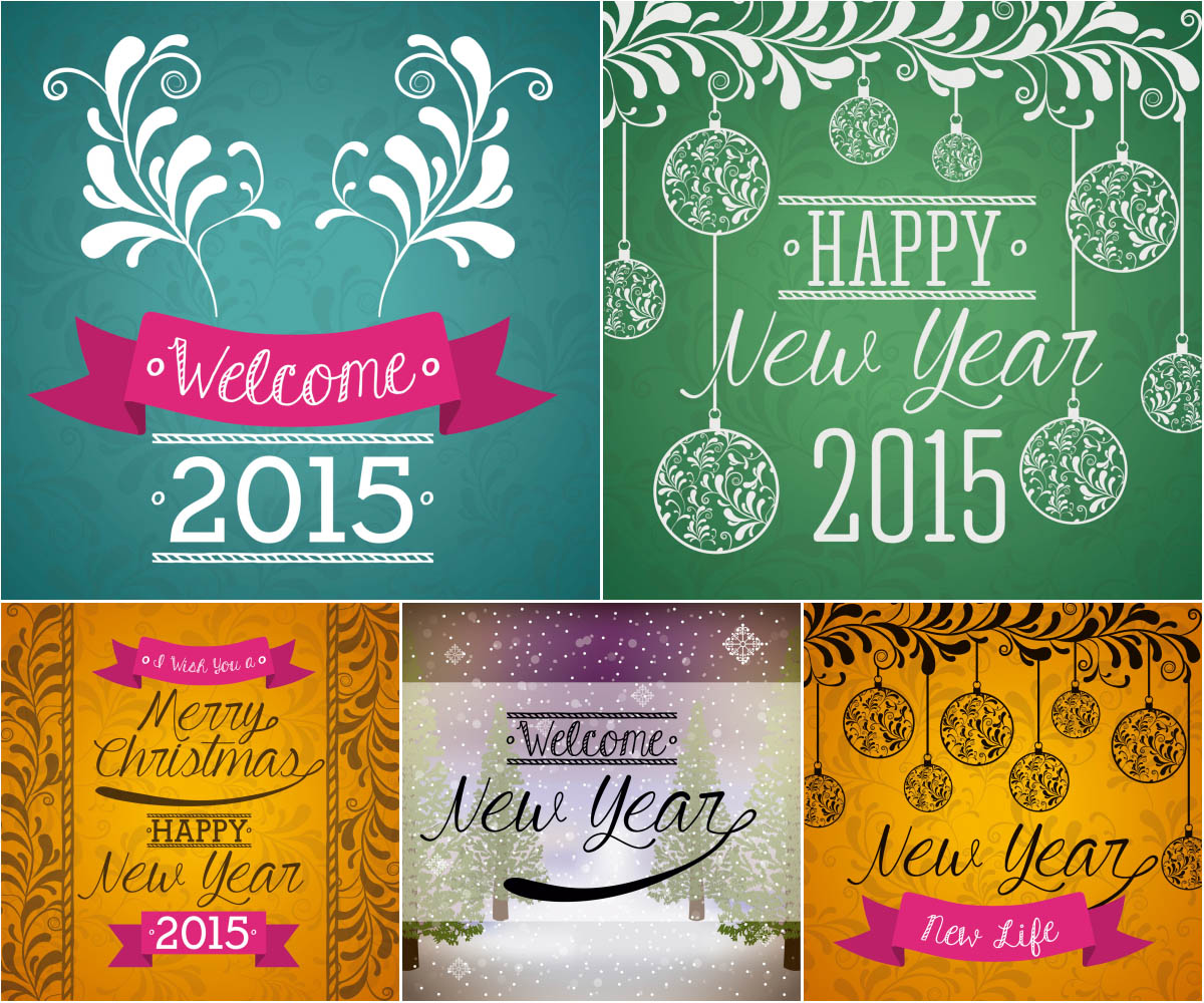 Welcome 2015, New Year 2015, Christmas backgrounds
