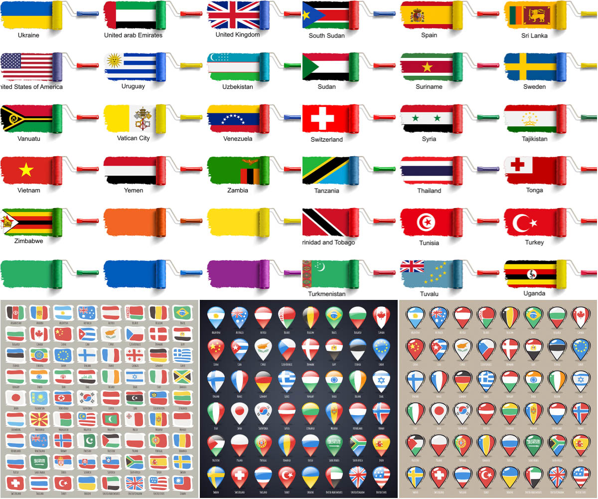 World flags set 2