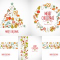 Simple New Year backgrounds vector