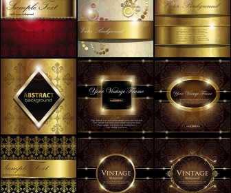 V.I.P. vintage backgrounds and frames