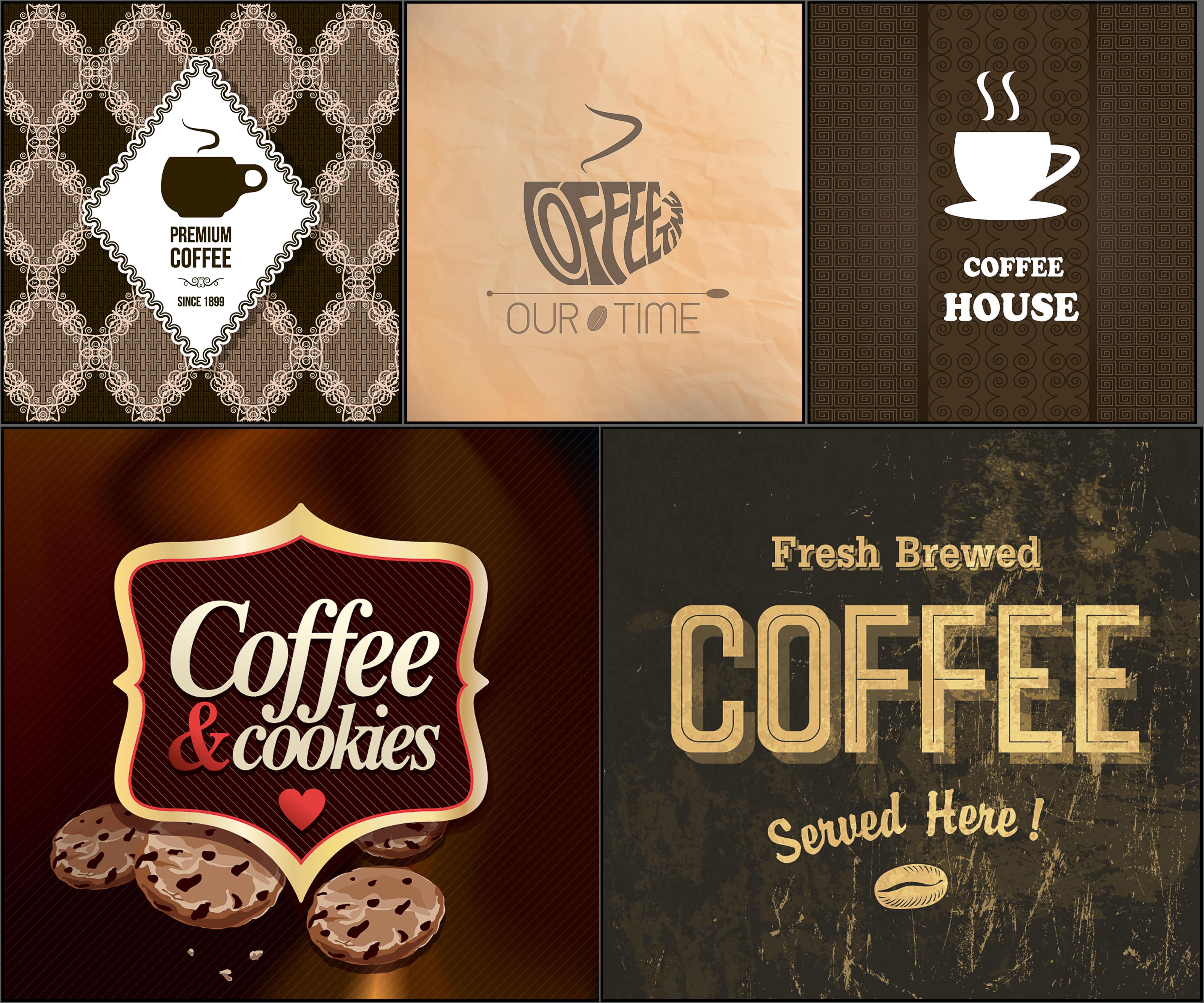 Coffee backgrounds templates