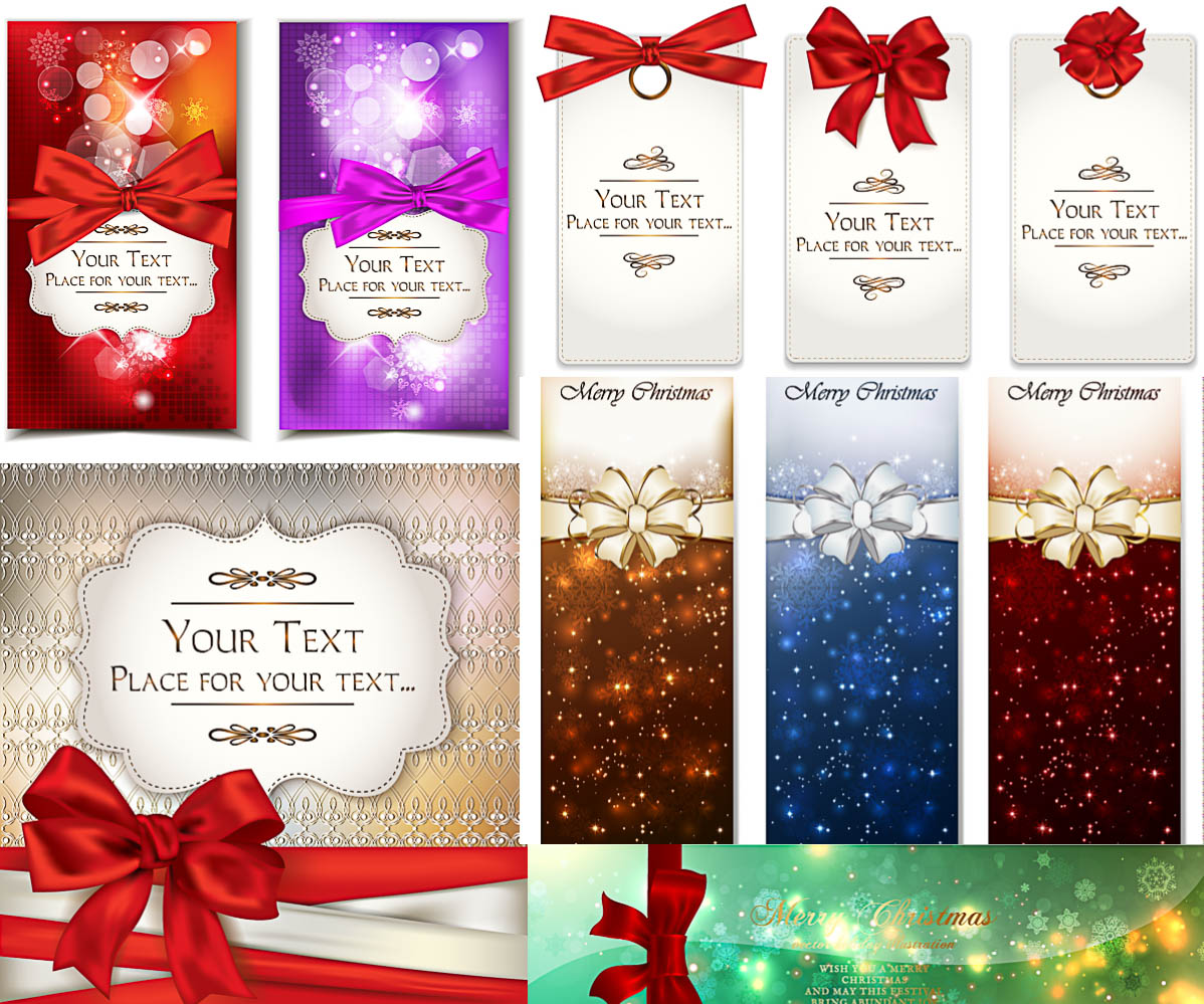Holiday banners vector free download