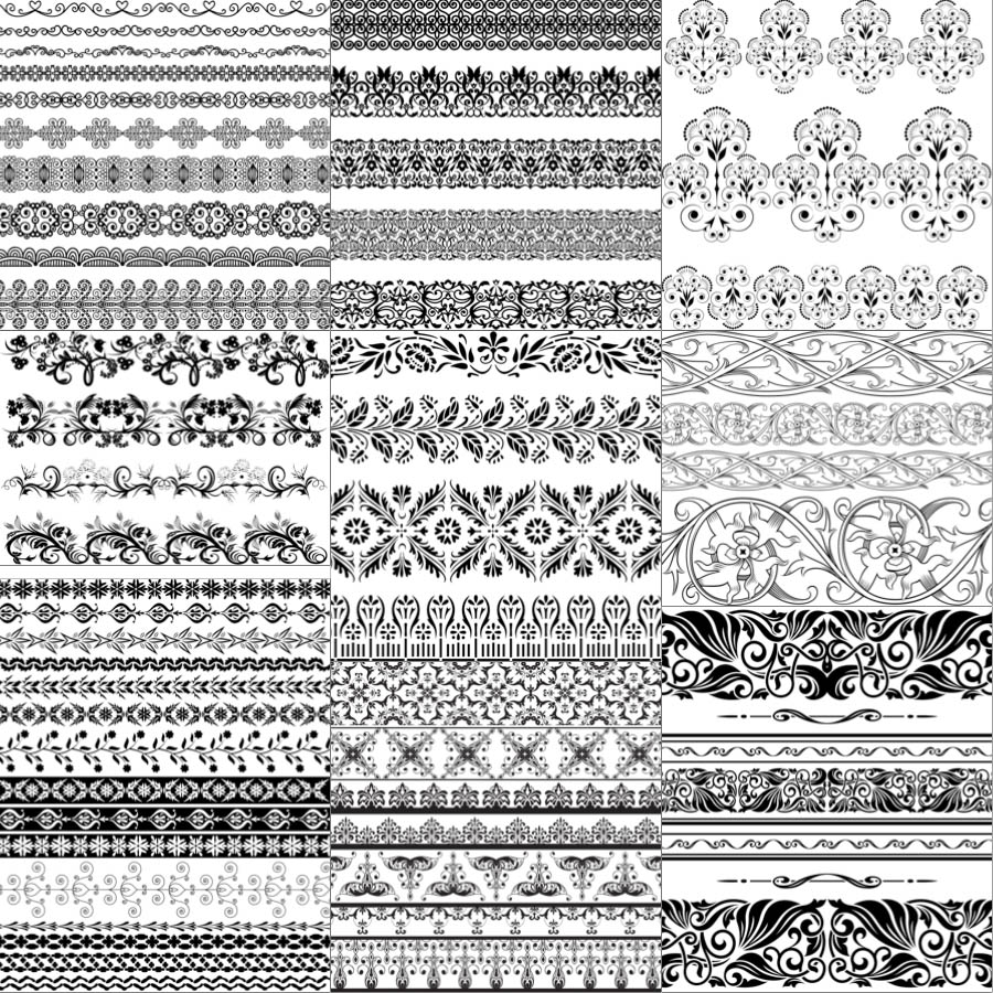 decorative vector borders