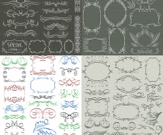 Vintage frames, free vector graphics - ai, eps templates
