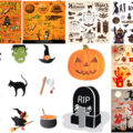 7 Sets of Halloween design elements vector