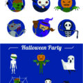 Halloween cartoon elements vector