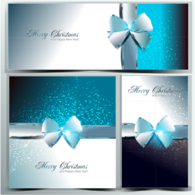 Holiday vector Christmas card templates