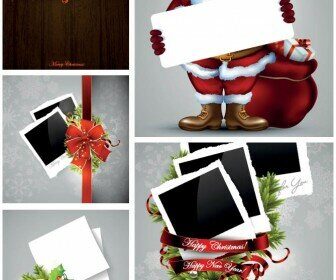 Christmas, New Year backgrounds with frames