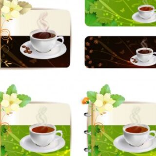 Coffee and tea cups vector