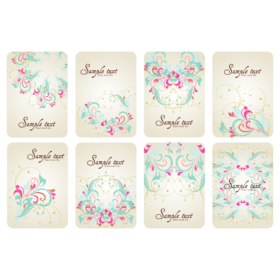 Floral frames vector clip art