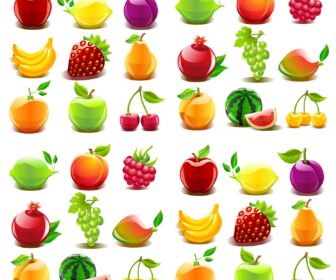 Glossy Fruit Icons
