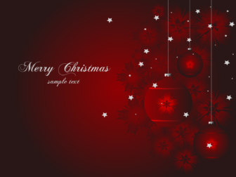 Ornate Christmas backgrounds vector part 2