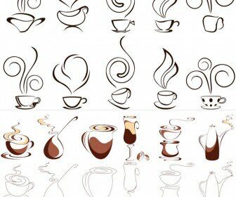 Coffee vector icons