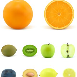 Fruits vector clipart 2