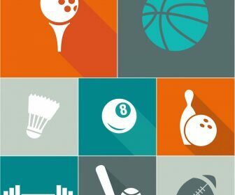 Sport themed logos vector