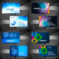 Abstract business cards vector