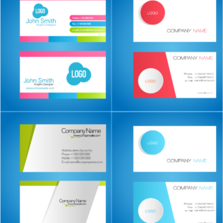 Business card template illustrator