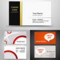 Business cards vector set