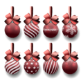 Christmas ornament balls vector