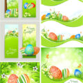 Easter green vector
