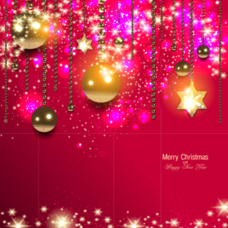Sparkling NY greeting cards vector