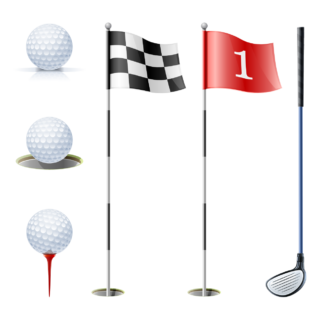 Golf vector clip art