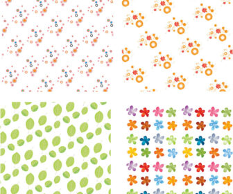 Seamless nature patterns vector