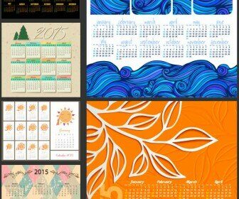Decorated 2015 calendar designs