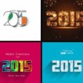 Vector 2015 New Year backgrounds