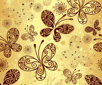 Floral design clip art vector
