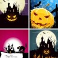 Halloween posters vector templates
