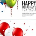 Happy Birthday to you cards vector