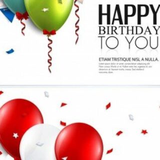 Happy Birthday to you cards vector