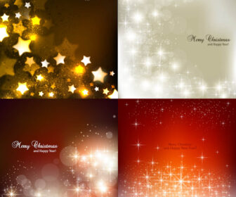 Stars Christmas backgrounds vector