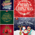 Embellished Christmas backgrounds vector