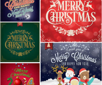 Embellished Christmas backgrounds vector