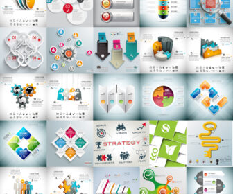 Modern infographics design elements vector set 3